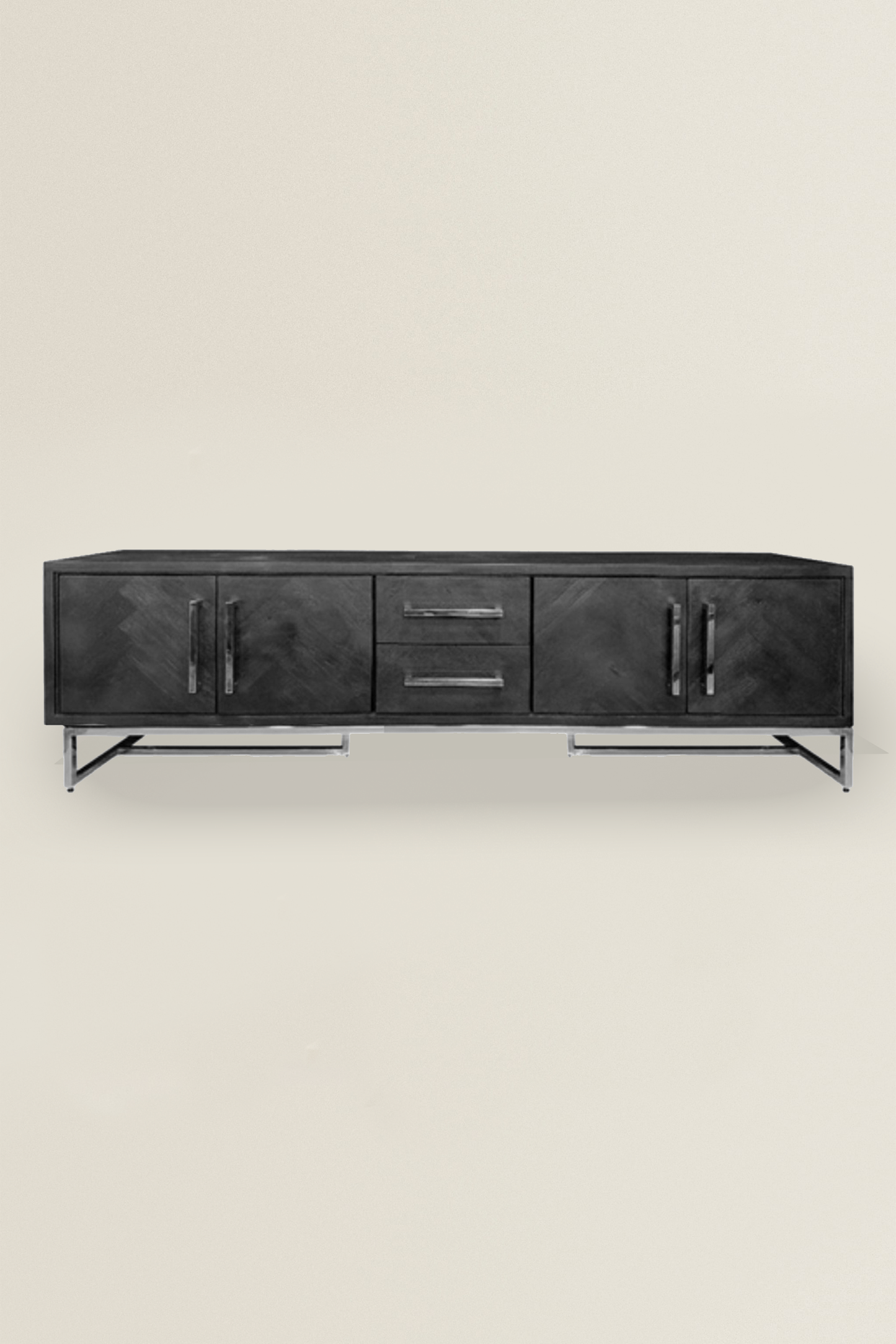 BONITO TV CABINET WITH DRAWERS 180x40 + SILVER