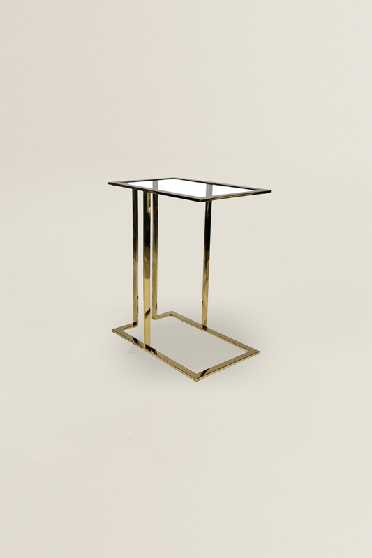 PONY BT010 LAPTOP TABLE GOLD-CLEAR